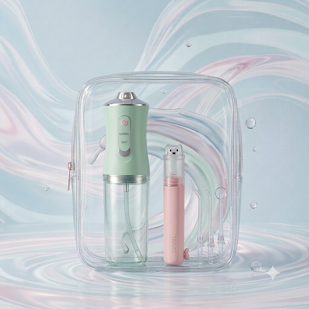Duo Fraîcheur — Brosse à Dents Nomade + Irrigateur Dentaire Portable